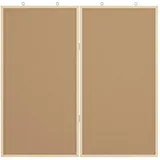 vidaXL Info-Tafel 80 x 80 x 1,4 cm Schwarz