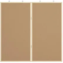 vidaXL Info-Tafel 80 x 80 x 1,4 cm Schwarz