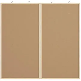 vidaXL Info-Tafel 80 x 80 x 1,4 cm Schwarz