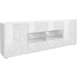 Home Affaire Prisma 241 cm 2 Türen 4 Schubkästen Weiß