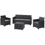 KETER Emma Lounge Set 5-tlg. Graphit