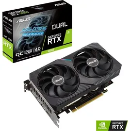 Asus Dual GeForce RTX 3060 V2 OC 12 GB GDDR6 1837 MHz 	90YV0GB2-M0NA10