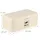 Relaxdays Brotkasten mit Deckel & Griff Beige,Silber