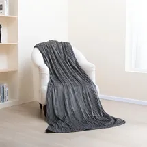 Paco Home Kuscheldecke Flauschig Wohnzimmerdecke Überwurfdecke Weiche Decke Wohndecke Sofa, Anthrazit, 150x200cm