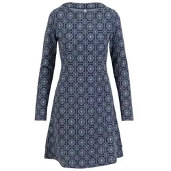 Blutsgeschwister Herbstkleid Mod a Hula - blue mosaic flower XS