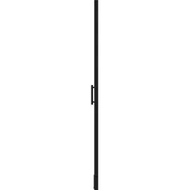 vidaXL Duschtür Hartglas 91x195 cm Schwarz