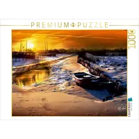 Calvendo Friesland - Vareler Hafen 1000 Teile Puzzle quer