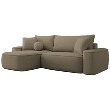 Mirjan24 Ecksofa Braun,