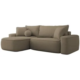 Mirjan24 Ecksofa Braun,