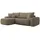 Mirjan24 Ecksofa Braun,