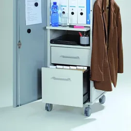 Rocada Caddy Plus Bürowagen grau 5 Ebenen 47,0 x 42,4 x 120,0 cm