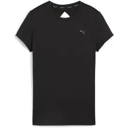 PUMA Damen Shirt STUDIO SHEER FASHION TEE, PUMA BLACK, XL