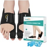 Puikos ein Paar Hallux Valgus Korrektur Hallux Schiene für Frauen Männer Zehenspreizer Big Toe Brace Bunion Splint Hallux Bandage Ballenzeh Korrektur Überlappende Zehen Korrektur für Tag-/Nachtschlaf