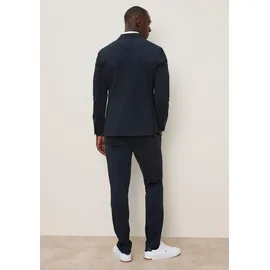 Bruno Banani Anzug BRUNO BANANI "Komfort – leicht, flexibel, knitterarm, modern", Herren, Gr. 52, U + N + S Gr, blau (marine), Web, Obermaterial: 77% Polyester, 23% Elasthan.