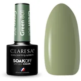 CLARESA UV LED Nagellack Collection Hybrid Maniküre Soak Off Nail Polish, Farbe Grün, 801, 5ml