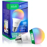 Nous P3 Smarte Glühbirne E27, 9 W, RGB, WLAN