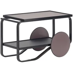 Artek - 901 Servierwagen, Birke schwarz, schwarz / torf / kohle (Hella Jongerius Edition)