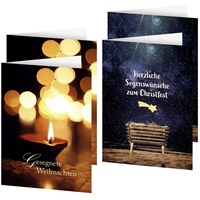 St. Benno 4Er-Set Weihnachtskarten »Auf Dem Weg Nach Betlehem«
