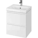 Cersanit MODUO Badezimmerschrank mit Waschbecken 49,4x62x39,7 cm, weiß S801-230-DSM