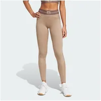 Adidas Hyperglam Rib Leggings - Chalky Brown / Earth