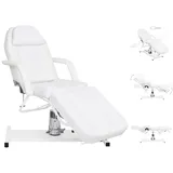 vidaXL Massagetisch Weiß 180x62x(87-112) cm