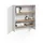 livinity® Badschrank, Paolina Weiß/Artisan 93.6 x 100.4 cm, mit offenen Regalen
