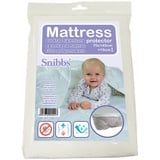 Snibbs wasserdichtes Spannbetttuch mit Eckgurten, wasserdichte Matratzenauflage fürs Babybett, Matratzenschoner 70x140 Baby wasserdicht, Nässeschutz 70 * 140 mit atmungsaktiver TPU-Membran