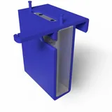3DSR Batteriefach & Stern Fensterhalterung mit Blende für Herrnhuter Stern (Blau)