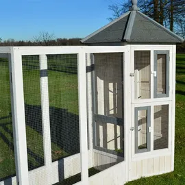 zooprinz Vogelvoliere Luise 180 x 0 x 180 cm Weiß