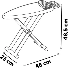 Smoby Tefal Bügelbrett mit Dampfstation