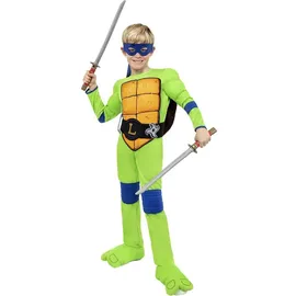 Metamorph Ninja Turtles – Leonardo Kostüm für Kinder (98, 102, 104, 100 A)