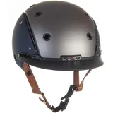 Casco Reithelm CHAMP-3 blau/anthrazit M (56-58cm) + MyStyle Wechselstreifen schwarz reflex