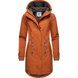 Peak Time "L60042", Damen, Gr. 4XL (48), rot (rotbraun), Obermaterial: 100% Polyurethan, Futter 1: 100% Polyester, Futter 2: 60% Baumwolle, 40% Polyester, Wattierung: 100% Polyester, modisch, tailliert ca.