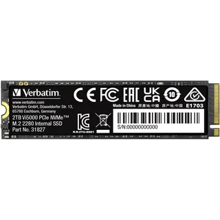Verbatim Vi5000 M.2 SSD 2TB PCIe4 NVMe 31827