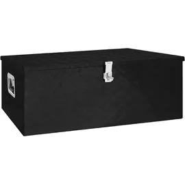 deluke Aluminiumbox mit Deckel 100x55x37 cm schwarz