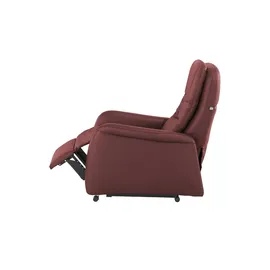 Hukla Relaxsessel Tobias Leder 75 x 102 x 88 cm Rot mit Relax-Funktion