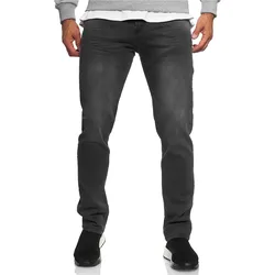 Straight-Jeans RUSTY NEAL "MELVIN", Herren, Gr. 31, Länge 32, grau, 98% Baumwolle, 2% Elasthan, unifarben, casual, Jeans, im klassischen 5-Pocket-Stil