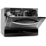 Klarstein Havasia UV 6 Luminance Tischgeschirrspüler (freistehend, 550 mm breit, Schwarz)