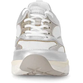 Gabor Sneaker Low Damen Silber/Weiß 41