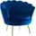 SalesFever Loungesessel »Clam«, extravagantes Muscheldesign blau