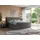MKS boxspringbett KING VELEN 160/200 Dunkelgrau Kunstleder - H3