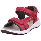 superfit Criss Cross Sandale, ROT/GRÜN 5010, 36 EU Weit