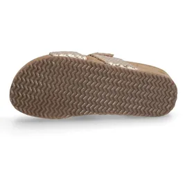 LAZAMANI Pantoletten Pantoletten Leder/Textil - Gold - 40