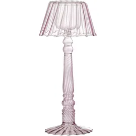Bloomingville Teelichthalter Cisco Glas Rosa