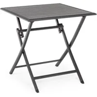 BIZZOTTO Elin Klapptisch 70 x 70 x 71 cm Anthrazit