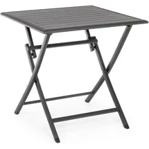 BIZZOTTO Elin Klapptisch 70 x 70 x 71 cm Anthrazit