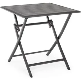 BIZZOTTO Elin Klapptisch 70 x 70 x 71 cm Anthrazit
