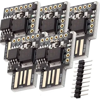 AZDelivery 5 x Digispark Rev.3 Kickstarter mit ATTiny85 und USB kompatibel mit Arduino inklusive E-Book!