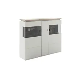 Harper Highboard 150 x 124 x 37 cm Grau