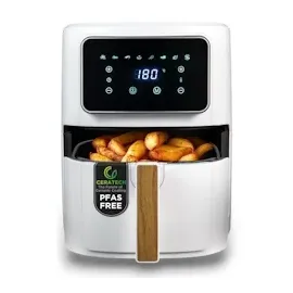 BERGNER Heißluft-Fritteuse 6,9 l 1800 W Weiß